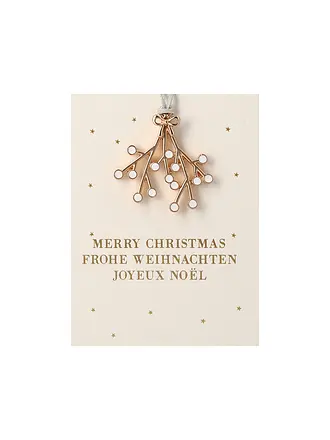 RAEDER | Weihnachts Deko MINI-ORNAMENT Tannenbaum | gold
